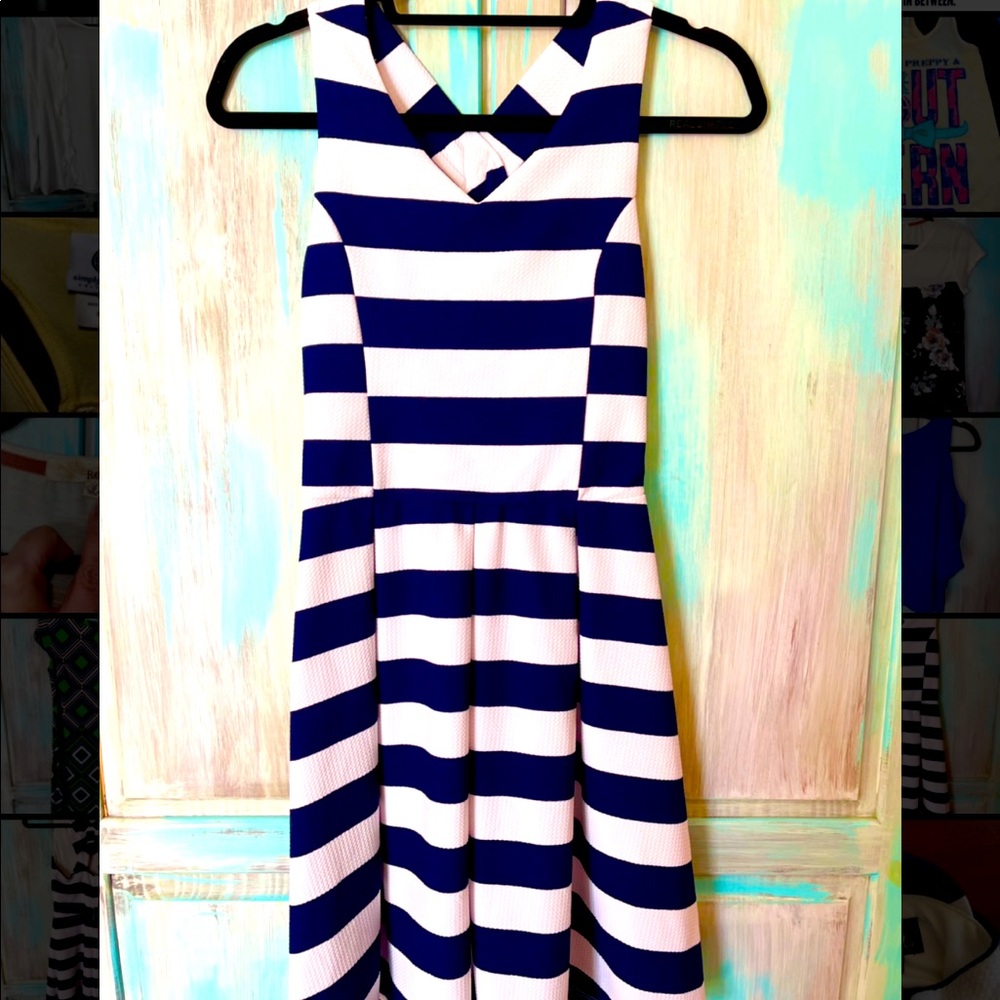 Navy Stripe Sundress